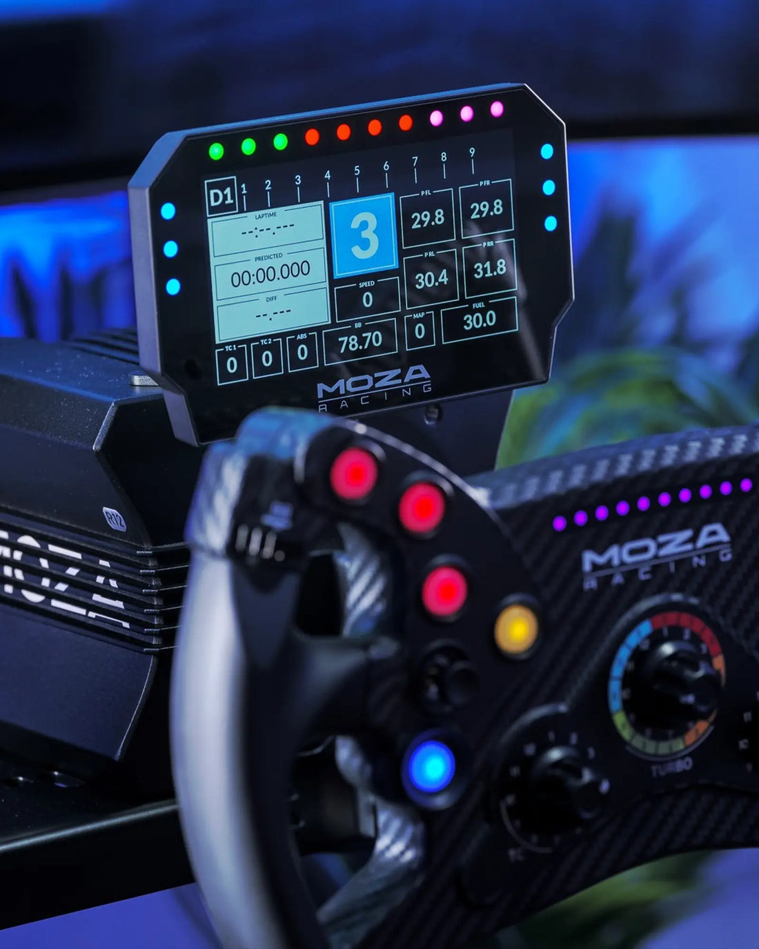 KS WHEEL ON MOZA WHEEL BASE