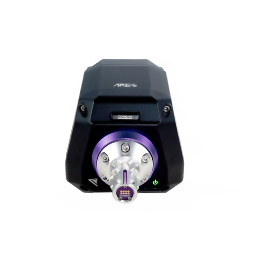 Conspit Ares 12Nm direct drive wheel base rear connector ports view