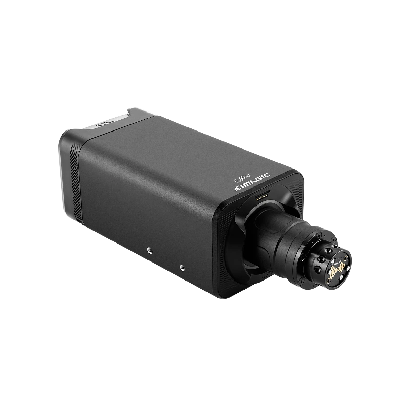 Simagic Alpha EVO Ultra 28Nm wheel base front view sim racing