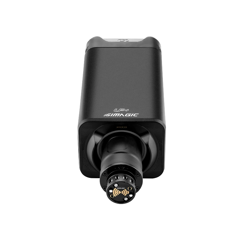 Simagic Alpha EVO Ultra 28Nm wheel base side view sim racing